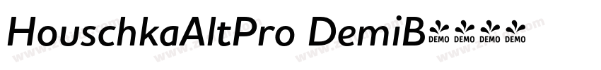 HouschkaAltPro DemiB字体转换